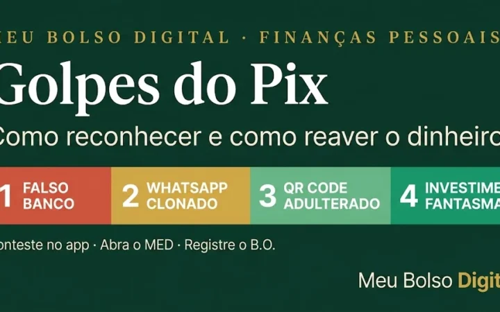 golpes do pix como reconhecer e como reaver o dinheiro